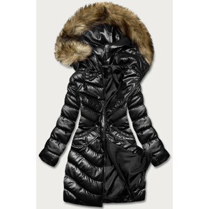 Černá péřová dámská zimní bunda (M-21006) černá XXL (44)