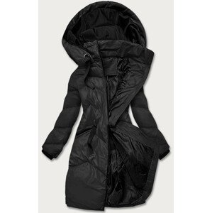 Černá dámská zimní bunda s kapucí (5M733-392) černá S (36)