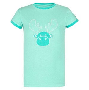 Dívčí bavlněné tričko Malga-jg tyrkysová - Kilpi 110
