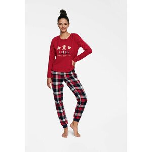 Dámské pyžamo Hygge 40123-33X Červená a černá - Henderson Ladies XL