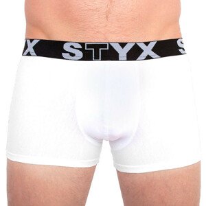 Pánské boxerky Styx sportovní guma nadrozměr bílé (R1061) 5XL