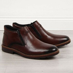 Pánské zateplené kožené boty M RKR412 - Rieker  41