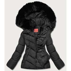 Krátká černá dámská zimní bunda (TY035-1) černá S (36)