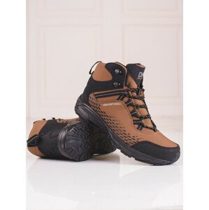 Stylové  trekingové boty hnědé dámské bez podpatku  42