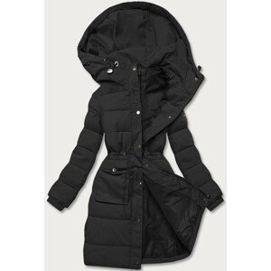 Černá dámská péřová zimní bunda (CAN-865) černá XXL (44)