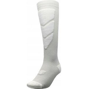 Dámské lyžařské ponožky 4F AW22UFSOF034 světle šedé 35-38
