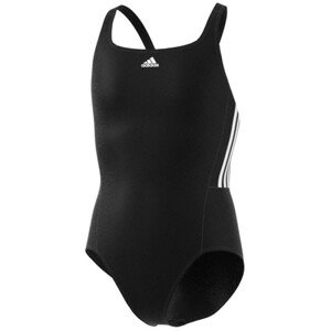 Dívčí plavky Adidas 3S Mid Suit Jr HC9654 128 cm