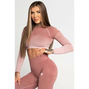 Gym Glamour Crop-Top Taupe Ombre M