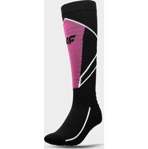 Dámské lyžařské ponožky 4F AW22UFSOF035 černé