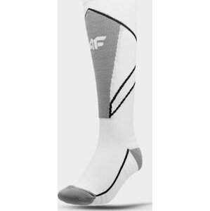 Dámské lyžařské ponožky 4F AW22UFSOF035 bílé 35-38