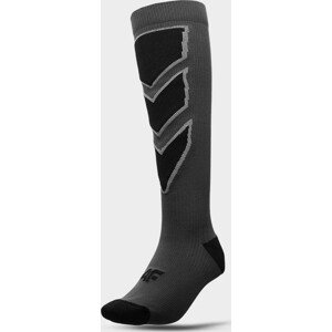 Pánské lyžařské ponožky 4F AW22UFSOM030 tmavě šedé 43-46