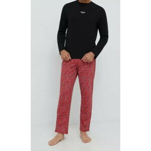 Pánské pyžamo U2BX02JR018 P51X černá/červená - Guess černá/červená XL