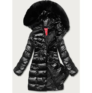 Vypasovaná černá dámská zimní bunda (2M-032) černá XXL (44)