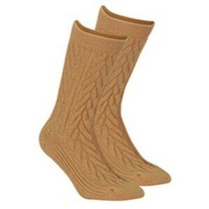 Vzorované ponožky Akryl/Vlna W.956 žlutá UNI