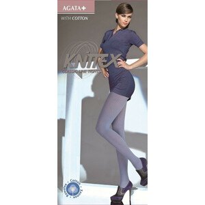 Dámské punčochové kalhoty Knittex Agata Plus antracit 5-XL