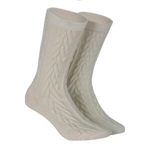 Vzorované ponožky Akryl/Vlna W.956 OFFWHITE UNI