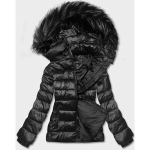 Krátká černá dámská zimní bunda (YP-20129-1) černá S (36)