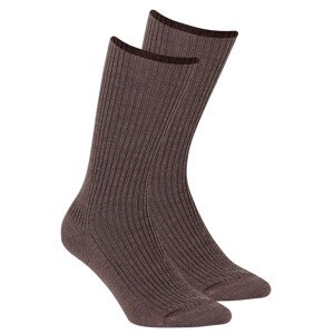 Vzorované ponožky AKRYL/VLNA W.957 COCOA UNI