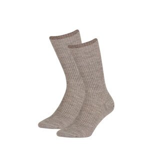Hladké dámské ponožky Wola W84.139  cocoa Univerzální