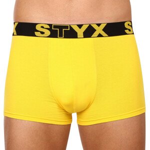 Pánské boxerky Styx sportovní guma žluté (G1068) XL
