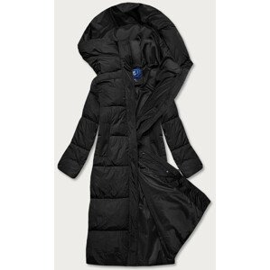 Černá dámská zimní bunda s kapucí (AG1-J9091) černá S (36)
