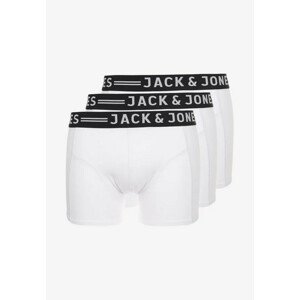 3PACK pánské boxerky Jack and Jones bílé (12081832) XXL