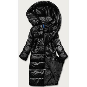 Matná černá dámská zimní bunda ve třech různých délkách (AG3-3037) černá XXL (44)