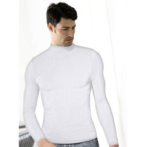 Pánské triko bezešvé T-shirt lupetto manica lunga Intimidea Barva: Bílá, Velikost: S/M