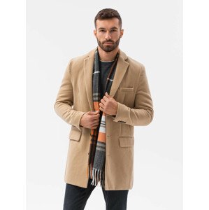 Pánský kabát Ombre Coat C432-1 Camel L