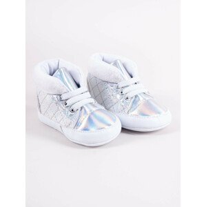 Yoclub Dětské dívčí boty OBO-0191G-4500 Silver 0-6 měsíců