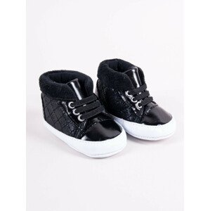 Yoclub Dětská dívčí obuv OBO-0192G-3400 Black 0-6 měsíců