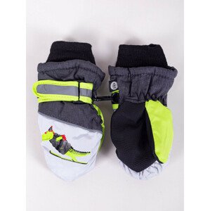 Yoclub Dětské zimní lyžařské rukavice REN-0220C-A110 Grey 10