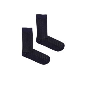 Kabak Ponožky Classic Ribbed Navy Blue/Yellow 36-41