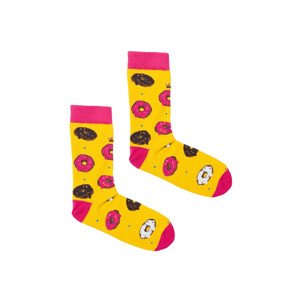 Kabak Ponožky se vzorem Donuts Yellow 42-46