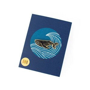 Kabak Pin Whale Black OS