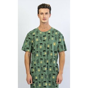 Pánská noční košile Safari - Vienetta zelená M