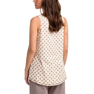 Pohodlné dvoudílné dámské pyžamo 14301 - Vanilka/puntíky S