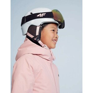 Dívčí lyžařská helma 4F 4FJAW22AHELF017 bílá
