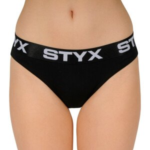 Dámské kalhotky Styx sportovní guma černé (IK960) S