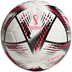SPORT Fotbalový míč  Al Rihla Club Football 2022 H57778 - Adidas bílá-korálová 4