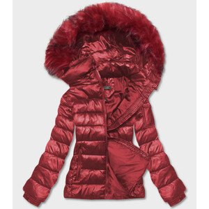 Krátká červená dámská zimní bunda (YP-20129-8) Červená S (36)