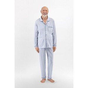 Pánské pyžamo 410 ADAM bílá a modrá XL