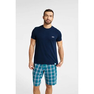Pánské pyžamo WESTON 40663 SS23 tmavě modrá XL