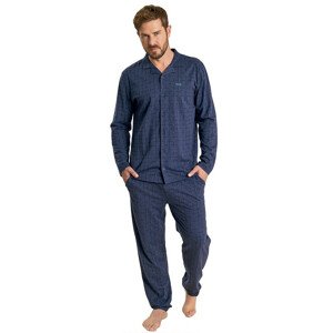 Pánské pyžamo Muydemi 350023 Tm. modrá XXL