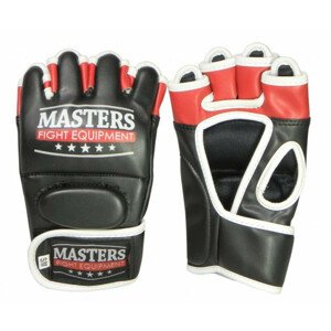 Pánské rukavice MMA GF-30A M 01272-SM - Masters  černo-červeno-bílá+S/M