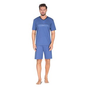 Pánské pyžamo 434  Modrá L