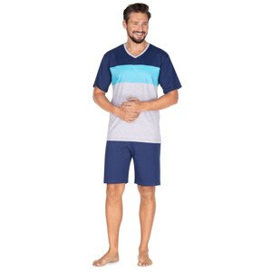 Pánské pyžamo Regina 439 kr/r S-XL  modrá M