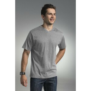 Pánské tričko M V-NECK 22155 - PROMOSTARS melanžově šedá XL