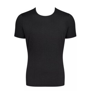 Pánské tričko GO Shirt O-Neck Slim Fit - černé - SLOGGI BLACK S