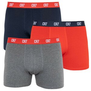3PACK pánské boxerky CR7 vícebarevné (8100-49-2716) L
